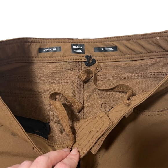 PrAna Women’s Zion Straight Fit Brown Mid Rise Stretch Pant Size 8 - Picture 6 of 7